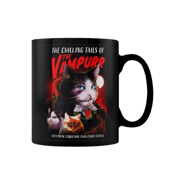 Horror Cats The Vampurr Vintage Mug