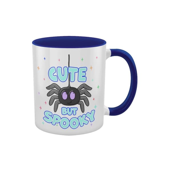 Grindstore Cute But Spooky Inner Two Tone Mug White/Blue One Size