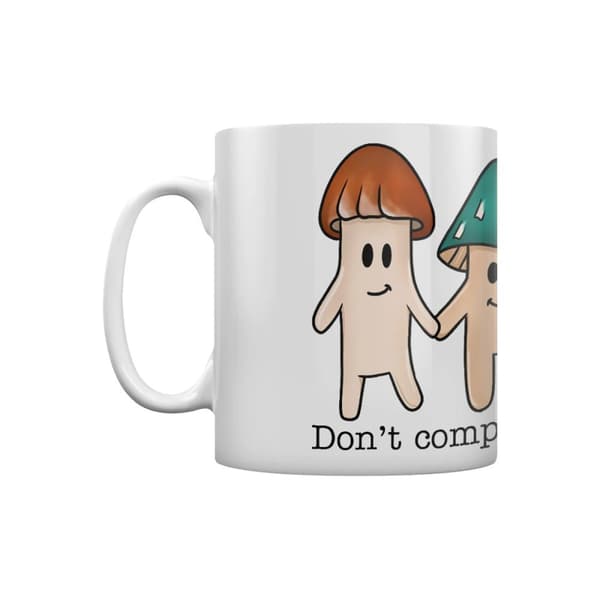 Grindstore Don´t Compare Yourself To Others Mushroom Mug White One Size