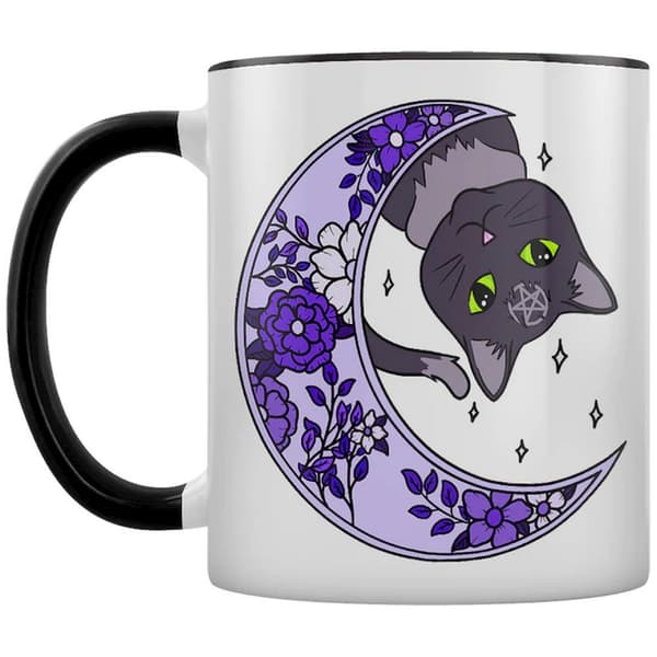 Grindstore Lunar Floral Feline Inner Tvåfärgad mugg