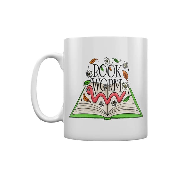 Grindstore Book Worm Mug White One Size