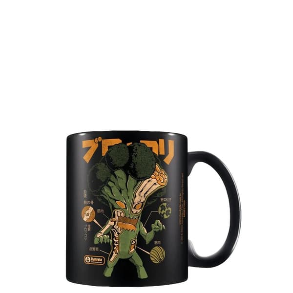Ilustrata Broccozilla X-Ray Mug Black One Size