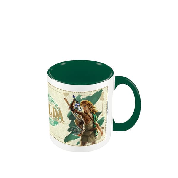 The Legend Of Zelda: Tears Of The Kingdom Link Unleashed Mug Beige/Green One Size