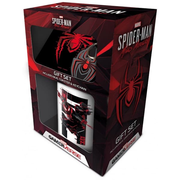 Marvel - Spider-Man: Miles Morales - Presentförpackning (Web Glitch): Mugg, underlägg och nyckelring
