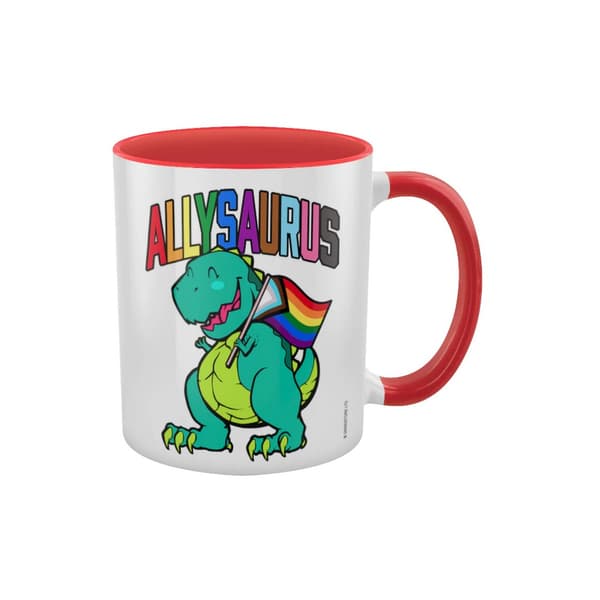 Grindstore Allysaurus Dinosaur Inner Two Tone Mug Multicoloured One Size