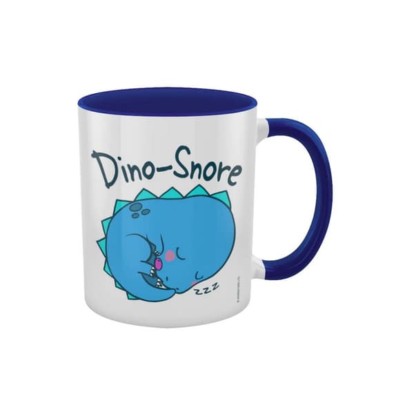 Grindstore Dino Snore Inner Two Tone Mug White/Blue One Size