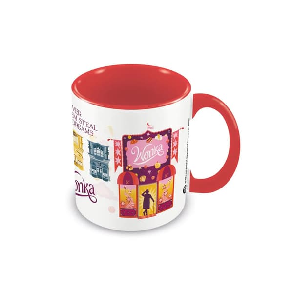 Wonka Låt dem aldrig stjäla dina drömmar mugg White/Red One Size