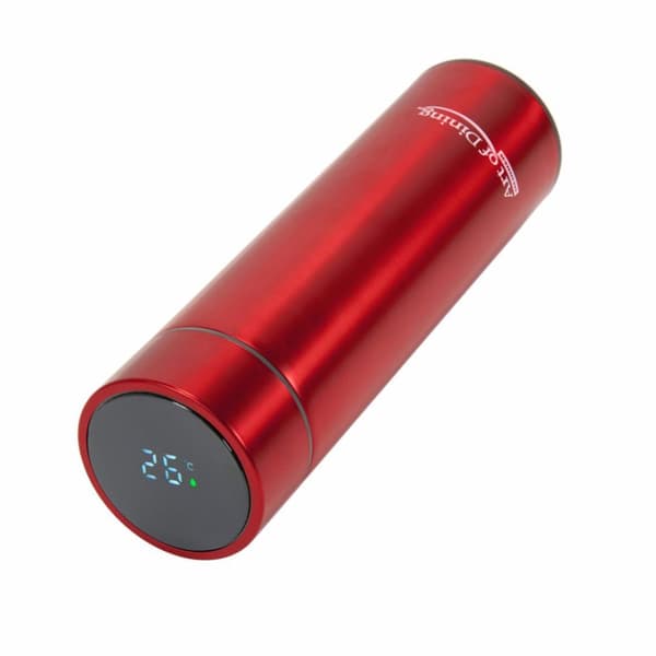 TERMOS INOX 450ML,INDICAT.LED.TEMP ROSU