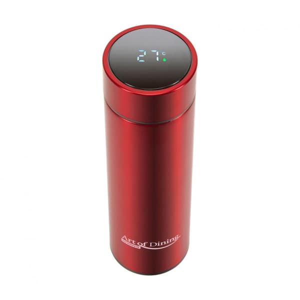TERMOS INOX 450ML,INDICAT.LED.TEMP ROSU