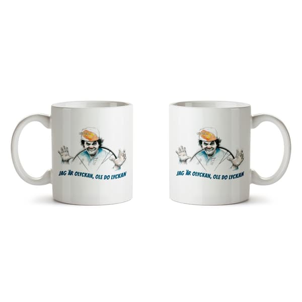 TRAZAN & BANARNE - MUGG, OLYCKAN - OLE DO LYCKAN (2-PACK)
