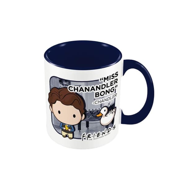 Friends Chibi Inner Two Tone Chandler Mug White/Blue One Size