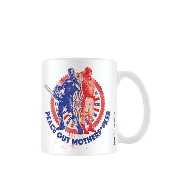 Peacemaker Peace Out-mugg White/Red/Blue One Size