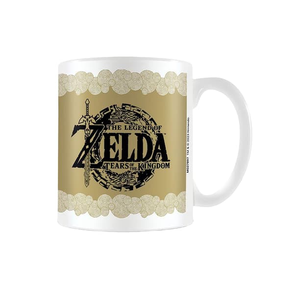The Legend Of Zelda: Tears Of The Kingdom Mugg med logotyp Brown/Black/White One Size