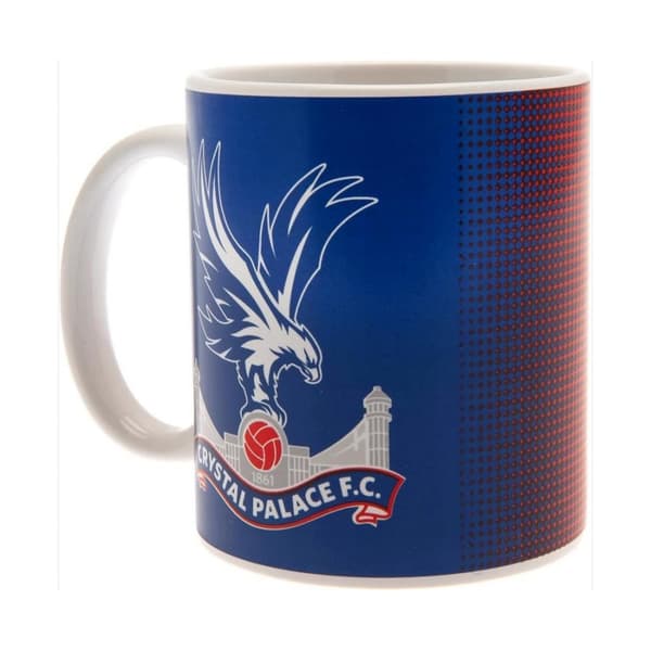 Crystal Palace FC Half Tone Mug Blue/White/Red One Size