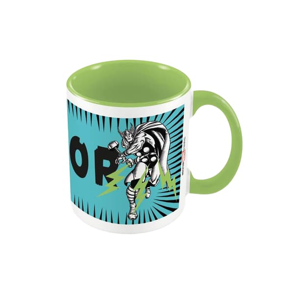 Thor Färgad Inre Inre Tvåfärgad Mug Green/Blue/Black One Size