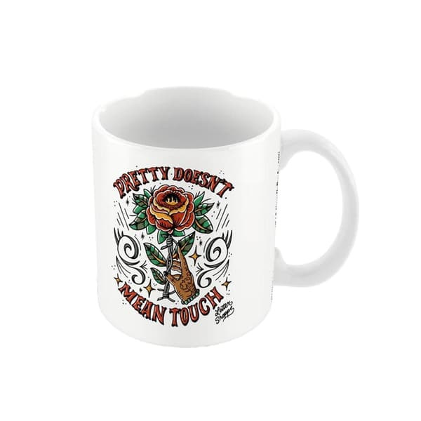 Letter Shoppe Pretty Doesn´t Mean Touch Mugg White One Size
