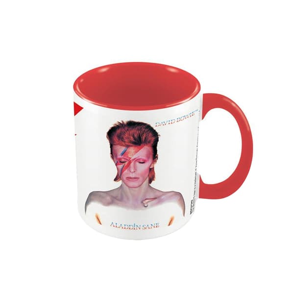 David Bowie Aladdin Sane Inner Two Tone Mug White/Red One Size