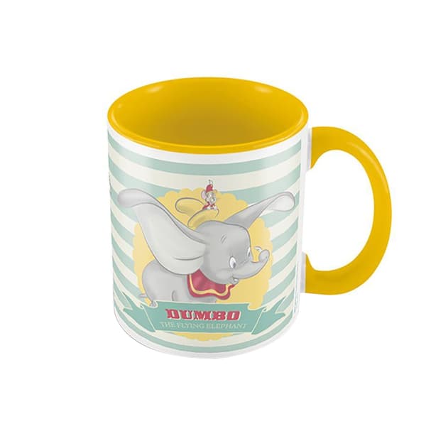 Dumbo The Flying Elephant Mug Yellow/Green/White One Size