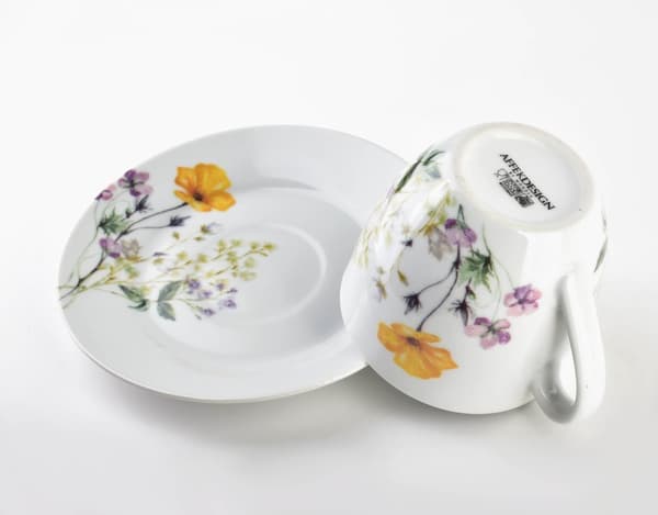 JOY Set med 6 koppar med fat 250ml