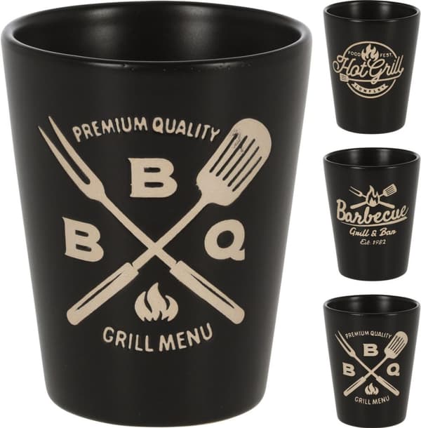 Mugg Svart Grill/Barbecue 3-pack