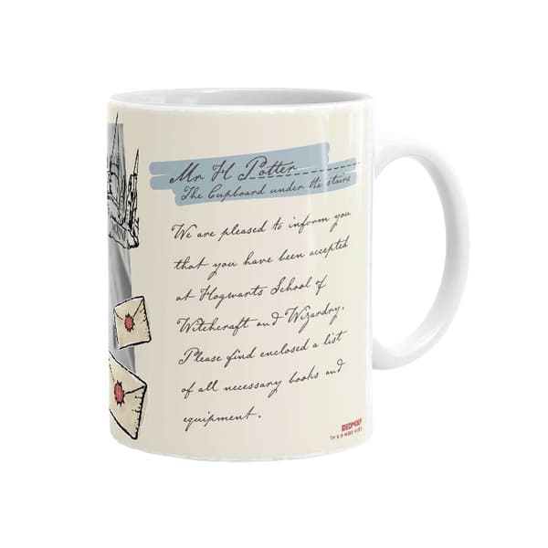 Harry Potter Hogwarts brev mugg