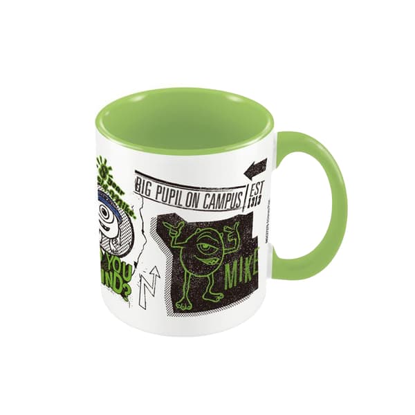 Monsters University Mike Mug White/Green/Black One Size