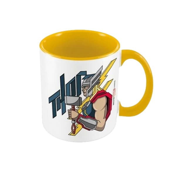 Thor Inre tvåfärgad mugg White/Yellow/Red One Size