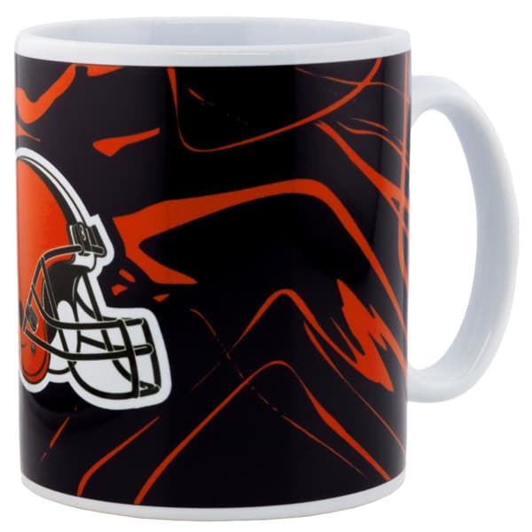 Cleveland Browns Camo Mug Black/Red/White One Size