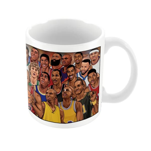 Pyramid International Legends Basket´s Greatest Mugg White/Multicoloured One Size