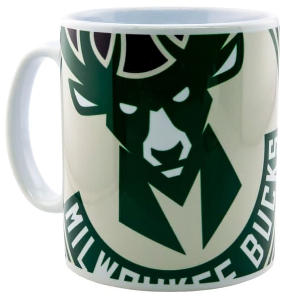 Milwaukee Bucks Cropped Logo Mug Green/Cream/Black One Size