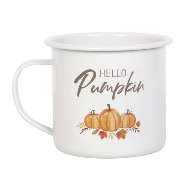 Something Different Hello Pumpkin Enamel Mug