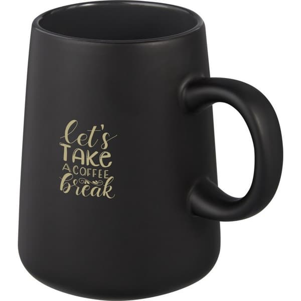 Unbranded Joe Ceramic 450ml Mug Solid Black One Size