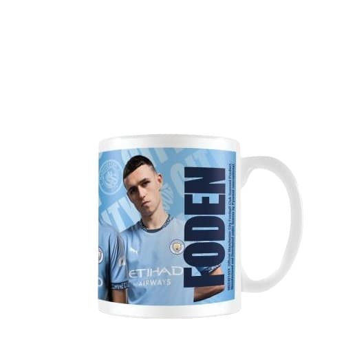 Manchester City FC Phil Foden 325ml Mug Blue/White One Size