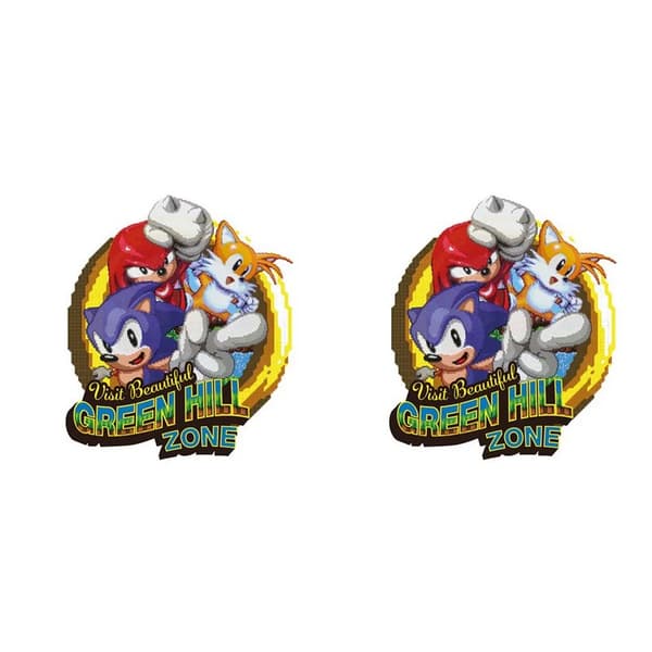 Sonic The Hedgehog Classic Trio Jump Through Mugg