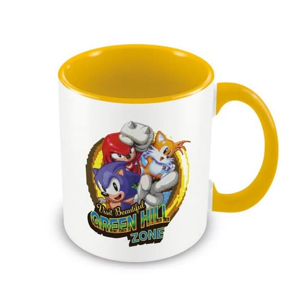 Sonic The Hedgehog Classic Trio Jump Through Mugg White/Yellow One Size