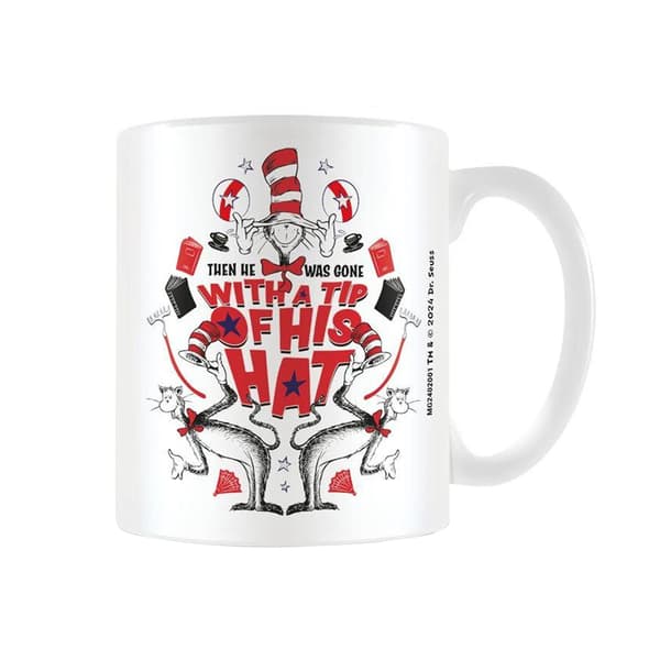The Cat In The Hat It´s Fun To Have Fun Mug White/Red 12cm x 10.5cm x 8.7cm
