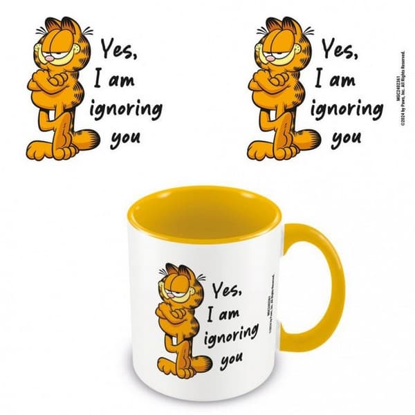 Garfield Yes, I Am Ignoring You Inner Two Tone Mug