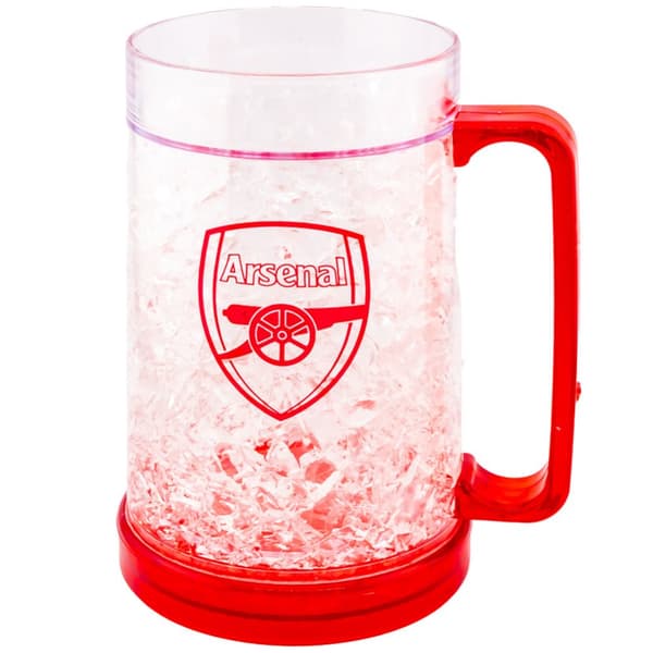Arsenal FC Crest Freezer Tankard Red/Clear One Size