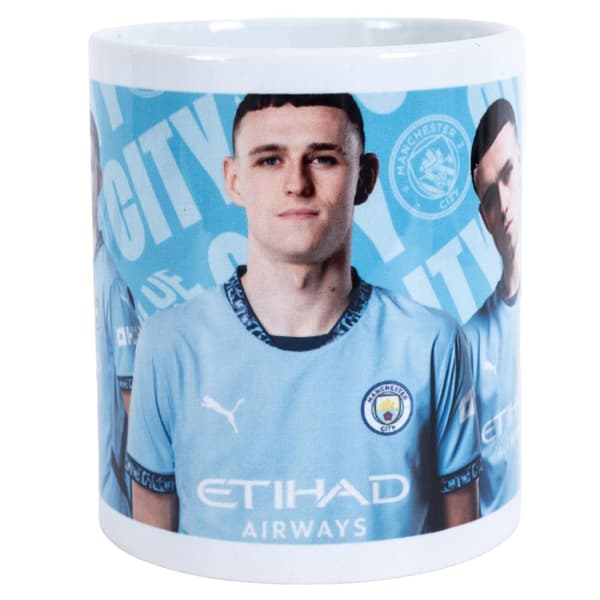 Manchester City FC Phil Foden Mug Blue/White One Size