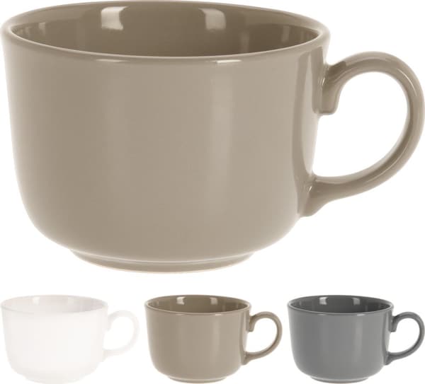 Mugg Te Soppa Jumbo Vit Keramik 4-pack