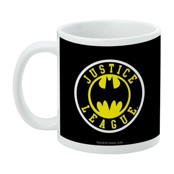 Batman Justice League Mug White/Black/Yellow One Size