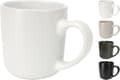 Miniatyrbild 4 av 5: Mugg Vit Svart Grå Beige Keramik 4-pack