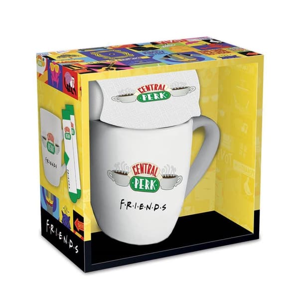 Friends Central Perk Mug and Sock Set White One Size