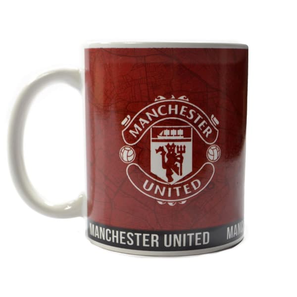 Manchester United FC Identity 325ml Mug Red/White One Size