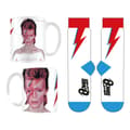 Miniatyrbild 1 av 2: David Bowie Set med mugg och strumpor Aladdin Sane Lightning Bolt