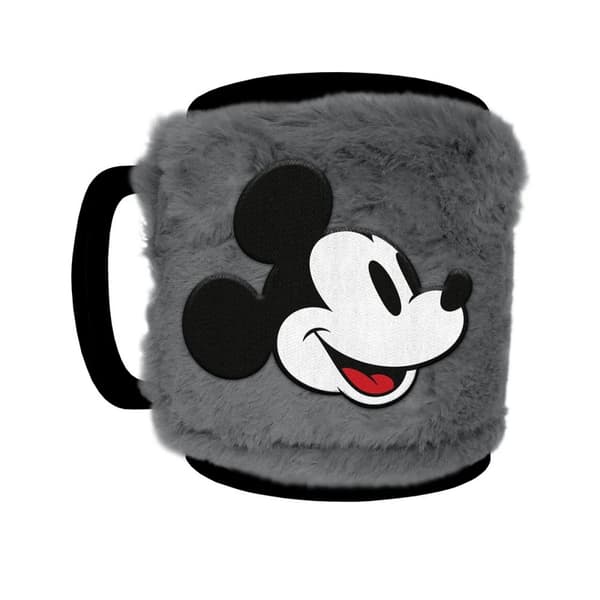 Disney Smile Fluffy Mickey Mouse Ceramic 440ml Mug Black/Grey/Red One Size