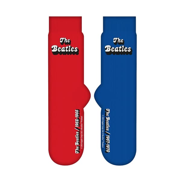 The Beatles Text Mug and Sock Set