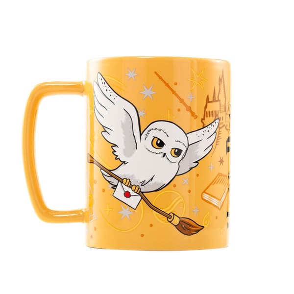 Harry Potter Hedwig Fuzzy Mug Mustard/White/Black One Size