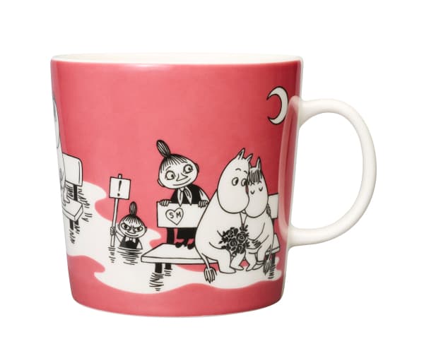 Arabia Mumin Mugg 40cl Rosa