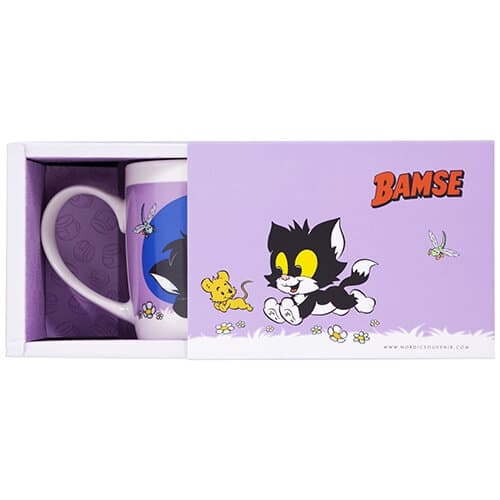 Mugg Katten Jansson & Husmusen Lila